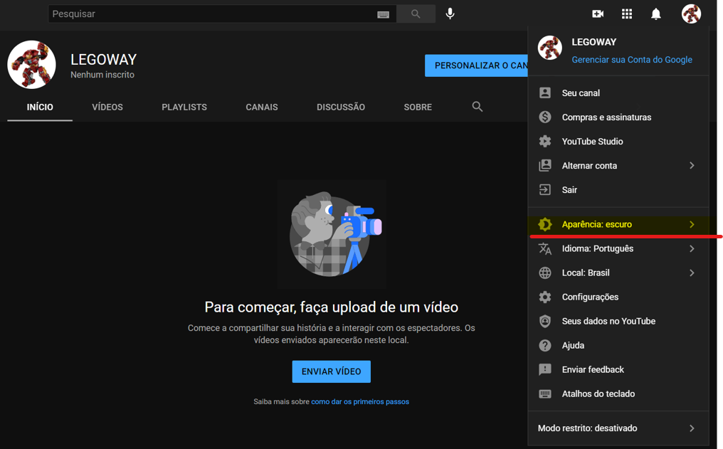 Como Aplicar Tema Escuro No Youtube 4everpro 7144