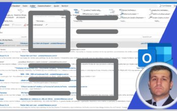 Organização e layout de e-mails no Outlook